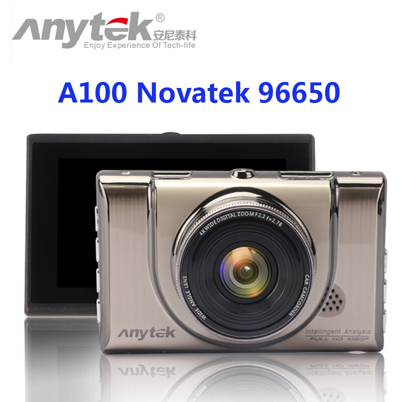 Original Anytek A100 coche DVR Novatek 96650 cámara de coche AR0330 1080P WDR Monitor de aparcamiento visión nocturna