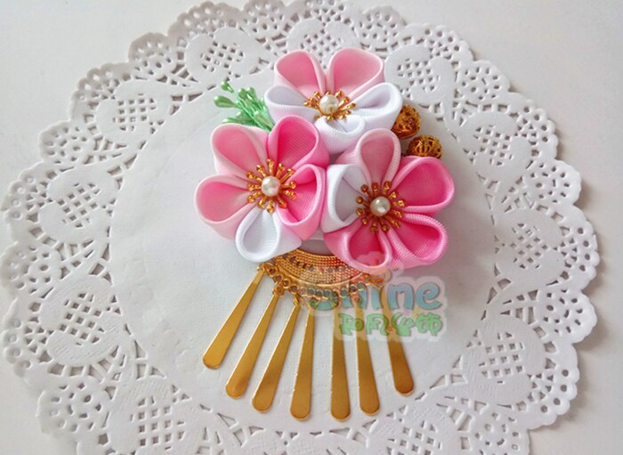 Sakura Kimono Kwasten Haarspeld Vrouw Haaraccessoires Badjas Hoofdtooi Mooie Hand Gemaakt Hoofddeksels