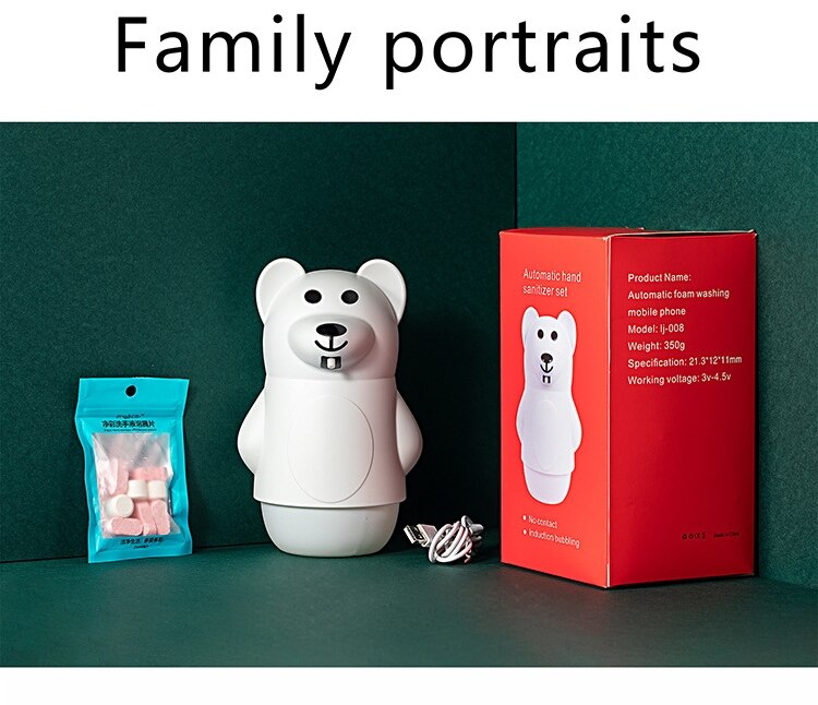 Cartoon Automatic Sensor Touch Free Soap Dispenser Children Automatic Lotion Pump For Kitchen Bathroom Liquid Soap Dispenser