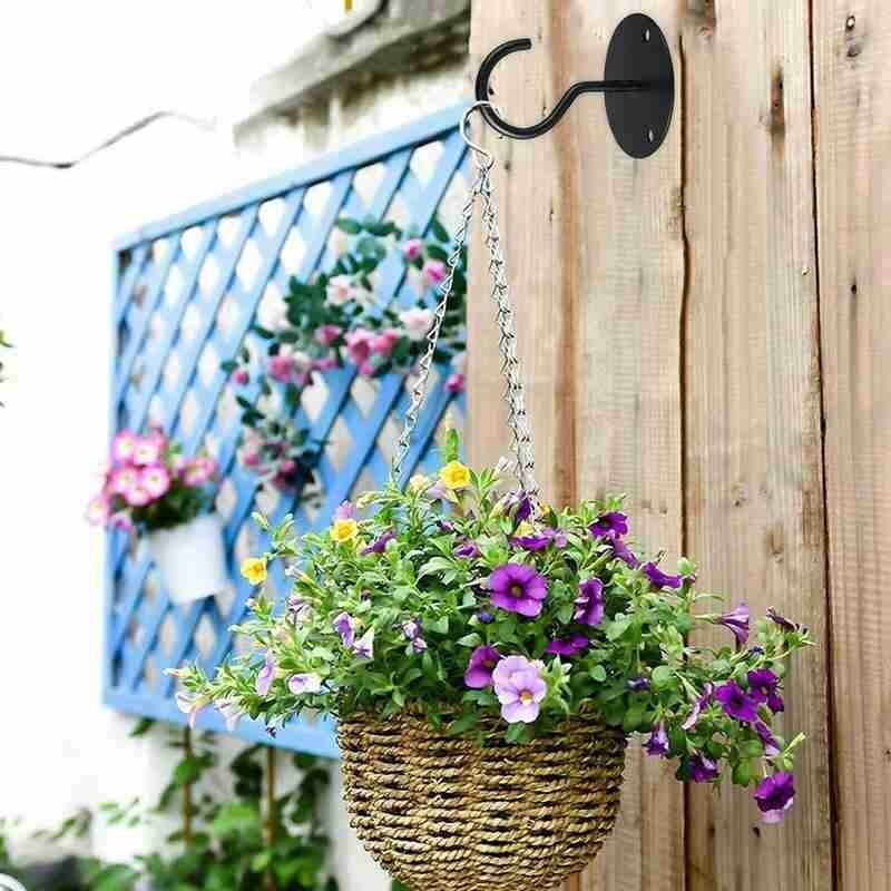 Wall Mount Ceiling Hook Bracket Hanger Lantern Wind Chimes Planters Decoration for Hanging Bird Feeders Outdoor Hook With Screws