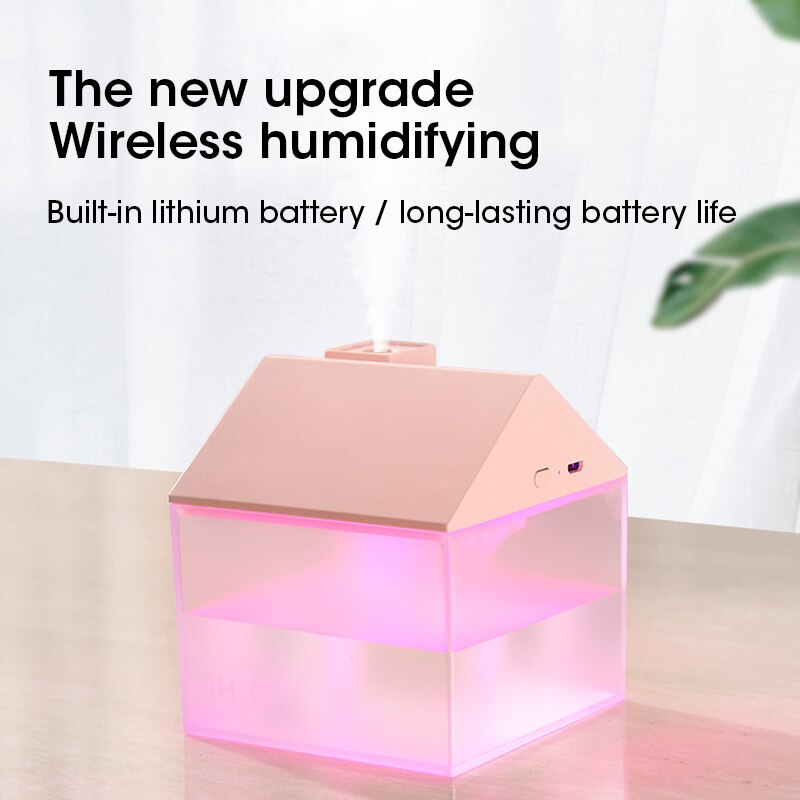 3 in 1 kabellos Luftbefeuchter Aroma Diffusor 1200mAh Batterie USB Aufladbare Ultraschall-luftbefeuchter Ätherisches Öl Humidificador