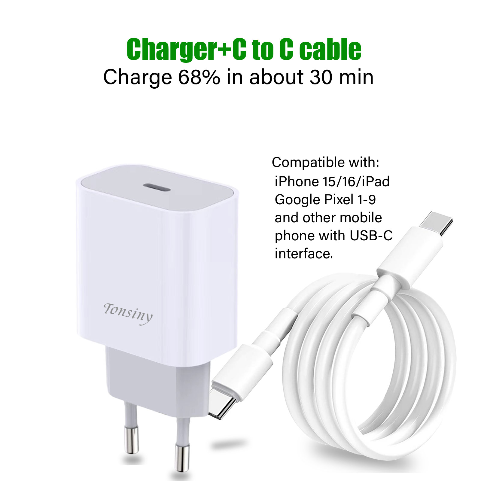 For PD 30W Charging For iPhone 14 Pro Max 13 12 mini 11 Fast Charger X XS XR 7 8 6 Plus SE Phone Accessories: US