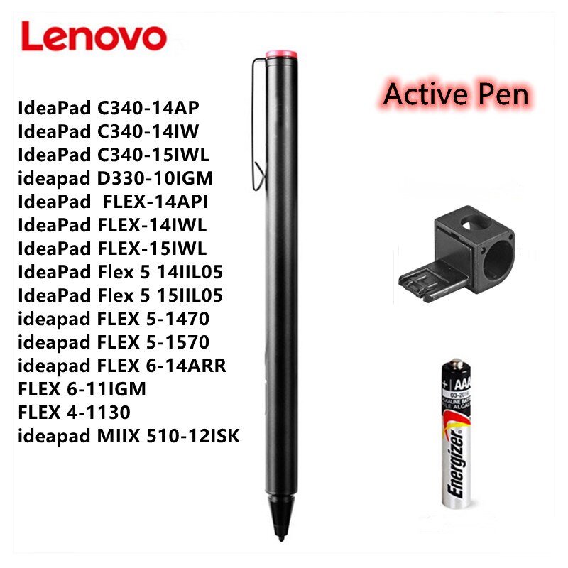 2048 Touch Stylus Pen for Lenovo Thinkpad Yoga460/260/520/530/720/900s MIIX 4/5 MIIX 510/700/710/720 Flex 15 Active Pen