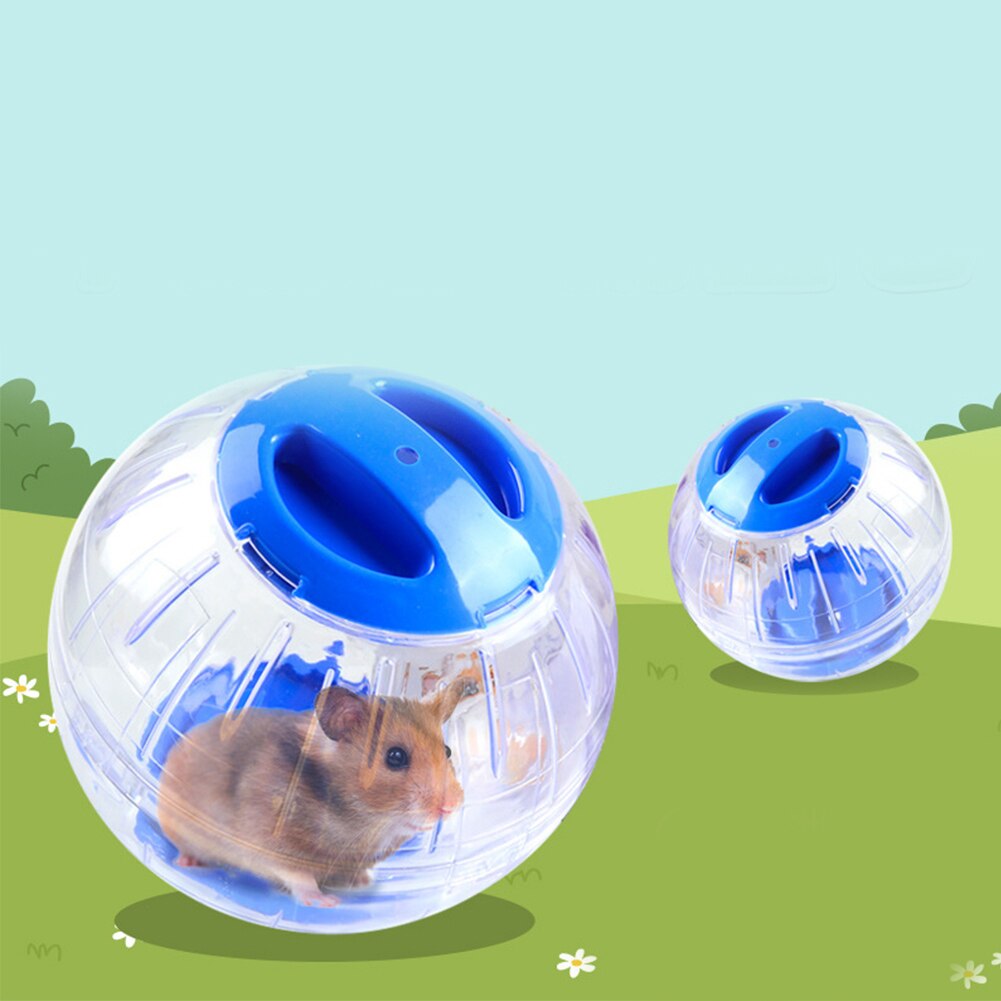 Gennemsigtig hamster kører jogging bold rack kæledyr træning hjul øvelse levering