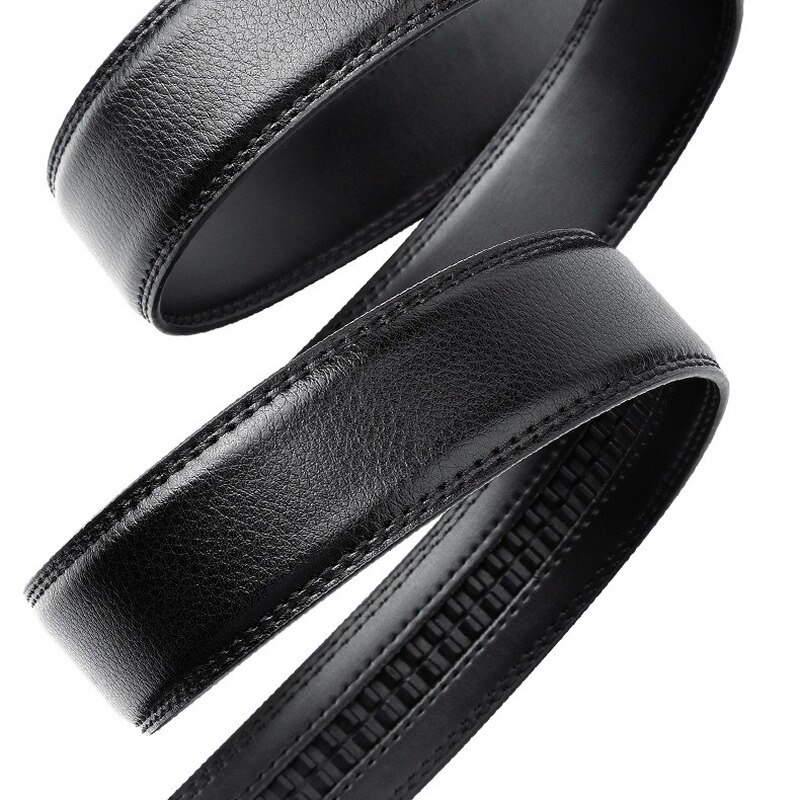 Cintura da uomo cintura con fibbia automatica cinture senza testa cintura con fibbia automatica in pelle PU 3.5cm di larghezza alta qualità 150cm di lunghezza