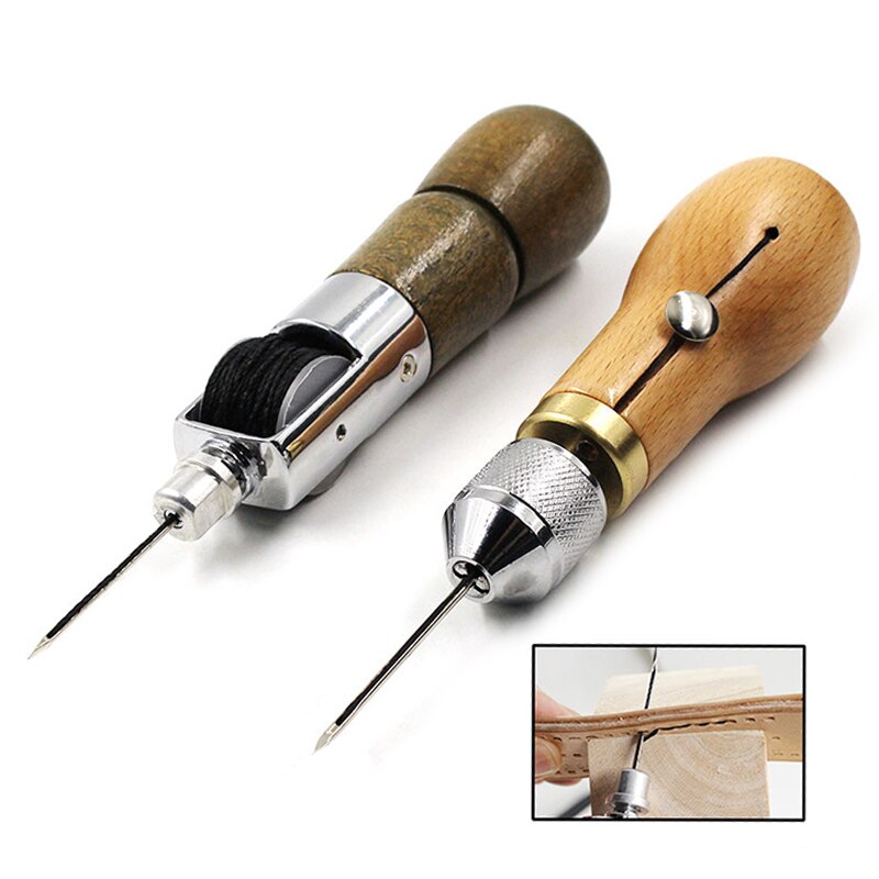 Awl Leather Sewing Tool Leather Craft Edge Stitching Belt Shoemaker Canvas Repair Tool Leather Needle DIY Manual Sewing Machine