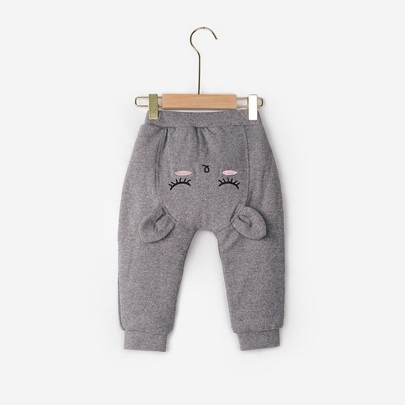 Dear Freebo Baby Pants Cotton Winter Thick Infant Newborn Kids Children Cute Casual Girl Boy Trousers Warm Elastic