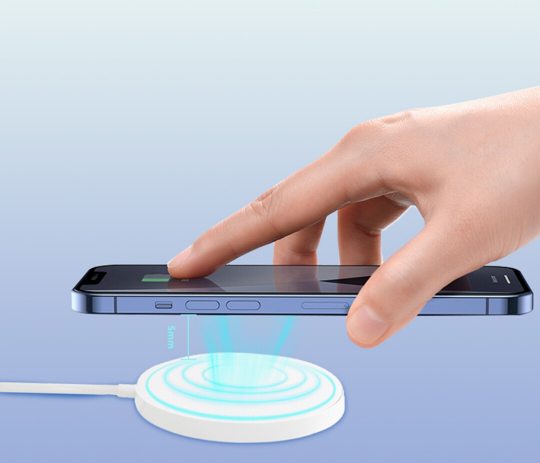 15W Magnetic Magsafe For Iphone 12 Charger Magnetic Wireless Qi Cell Phone Charger MagSafe Charger 15W for iPhone 12