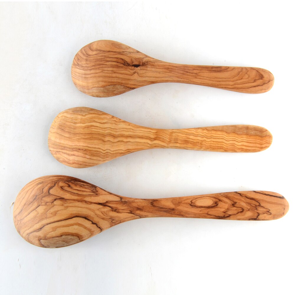 Olijf Houten Gebruiksvoorwerp kitchenwares houten hand gemaakt Spatel en Lepel # 600R
