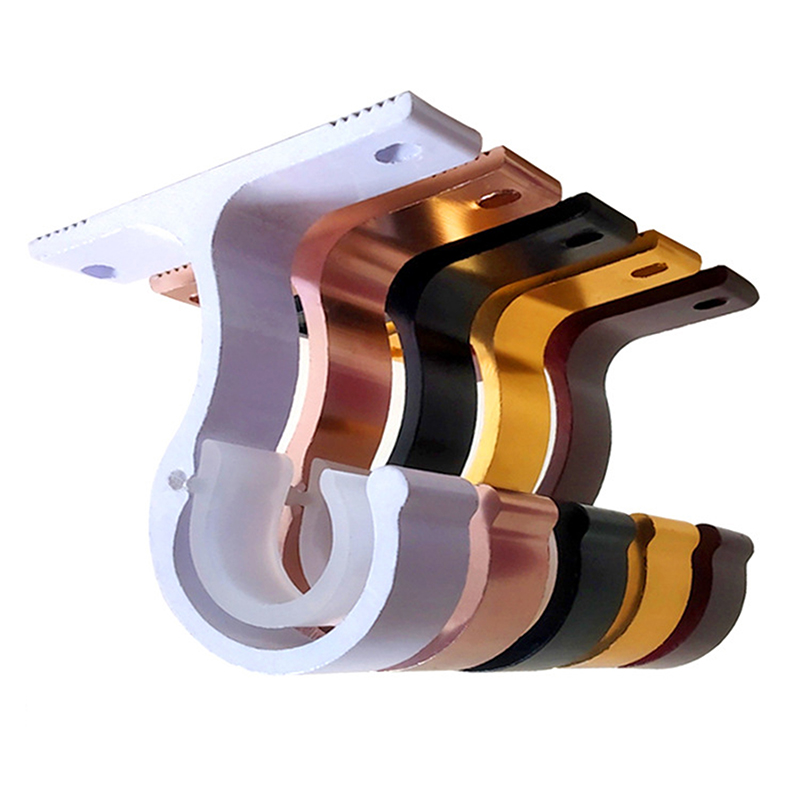 Vorhang Stangen Halterung Aufhänger Haken Stange Unterstützung Klemme Querlatte Befestigungs Clip Wand Haken Organizer Schienen Rack Hause Lagerung