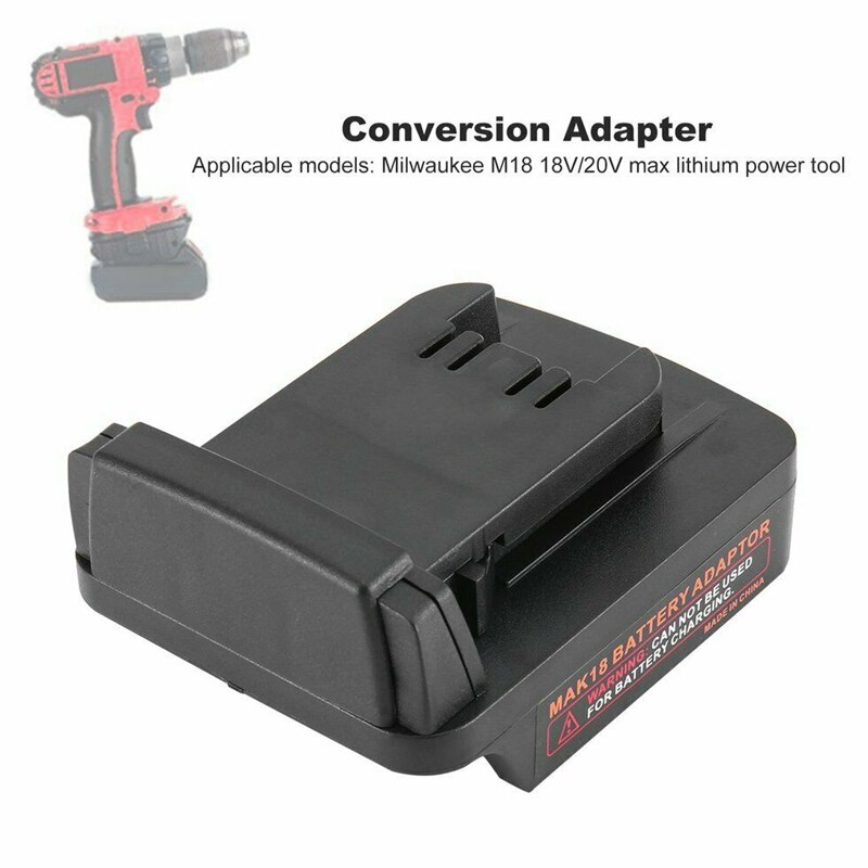 Konverteringsadapter for makita 18v li-ion batteri adapter til for milwaukee  m18 drill li-ion power tools batteri adapter