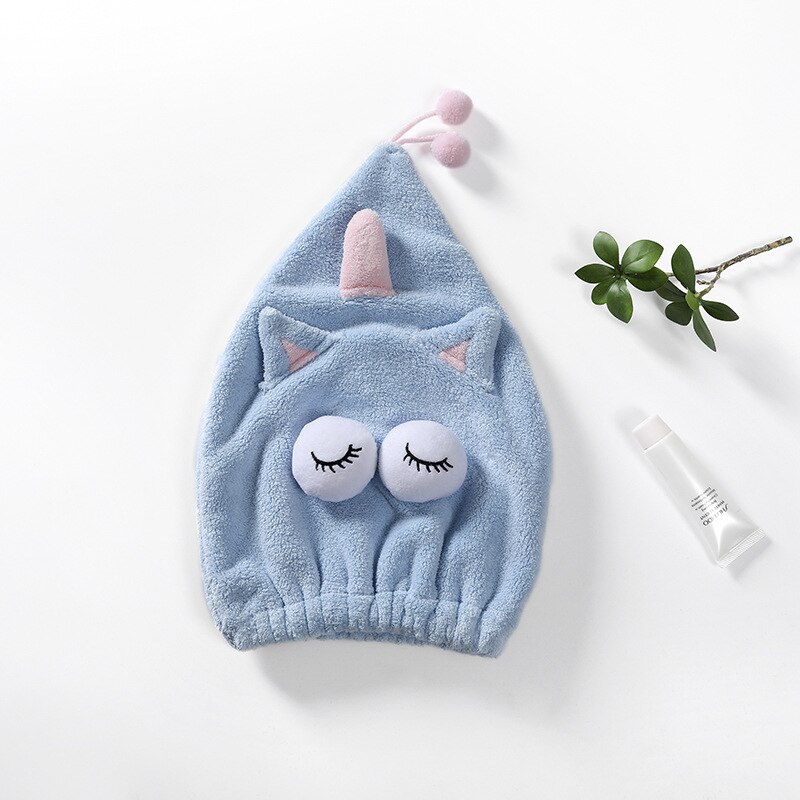 Microfiber Reizen Handdoek Badkamer Haar Droog Sneldrogend Badhanddoek Voor Haar Zachte Douche Handdoek Voor Haar: blue