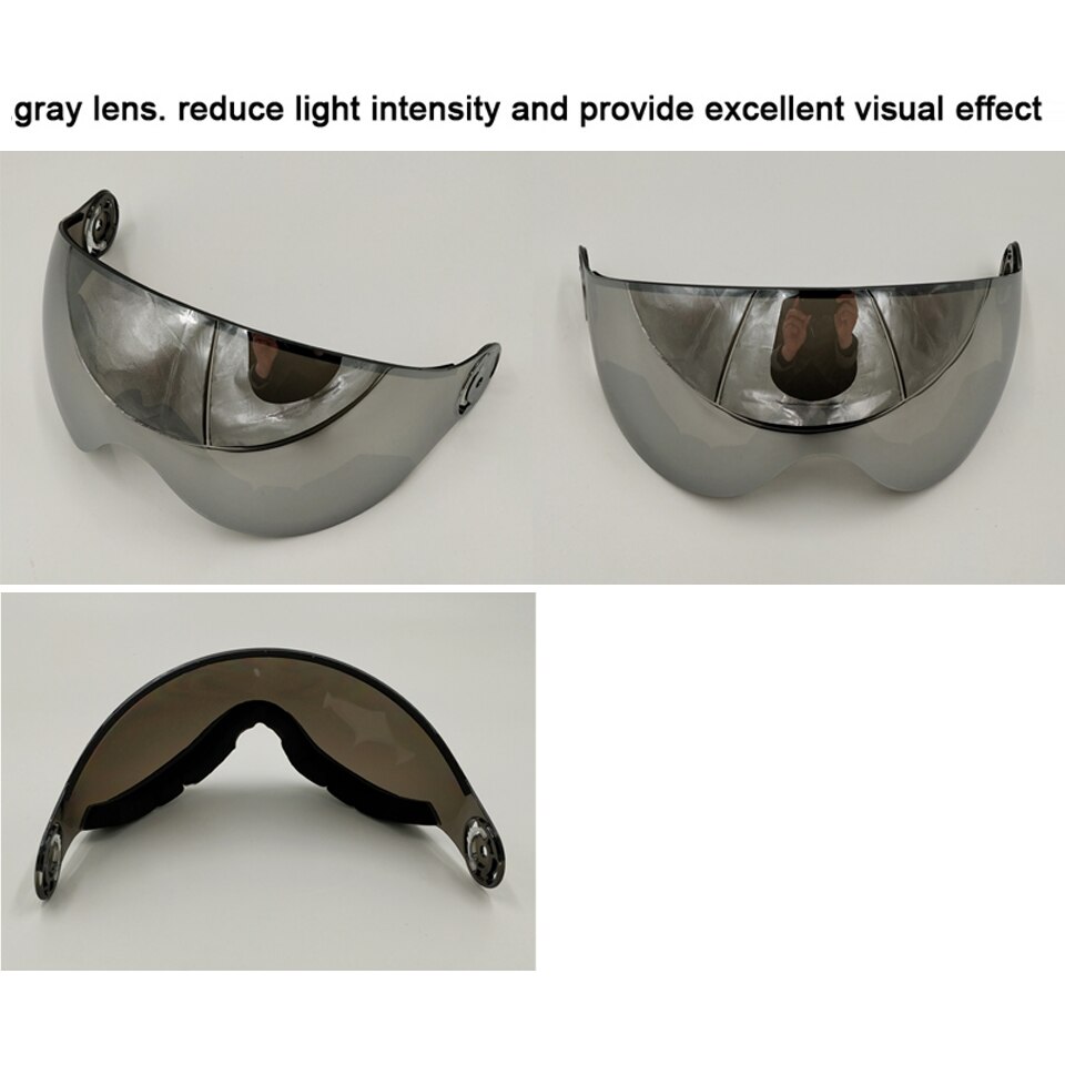 LOCLE Skihelm Visiere von MS95 MS99 Multifunktionaler winddichter staubdichter Ersatzlinse UV-Schutz Skihelm Extra Linse