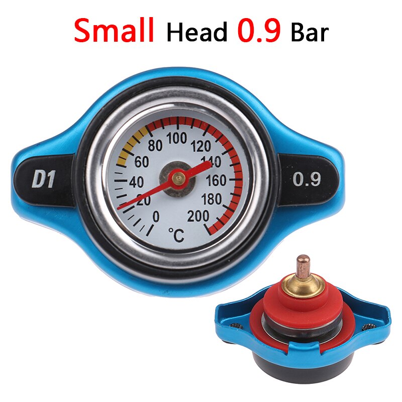 Tapa de radiador térmico D1 Spec para motocicleta y coche, cubierta de tanque, medidor de temperatura del agua con utilidad segura, 0,9 Bar/1,1 Bar/1,3 Bar, 1 unidad