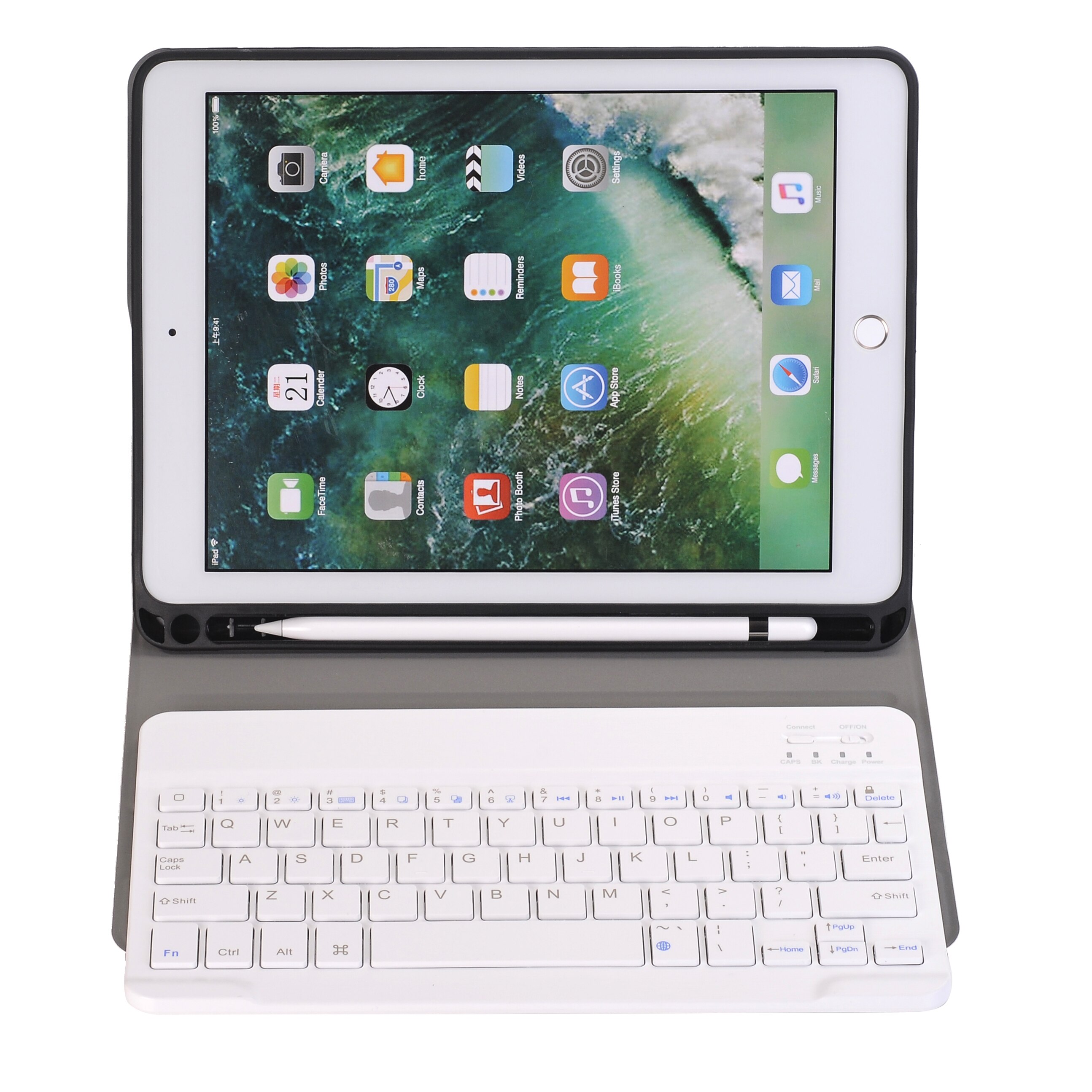 Bluetooth Keyboard Case Voor Apple Ipad Air 9.7/Pro 9.7 Air2/ Air / Ipad Cover Funda potlood Slot