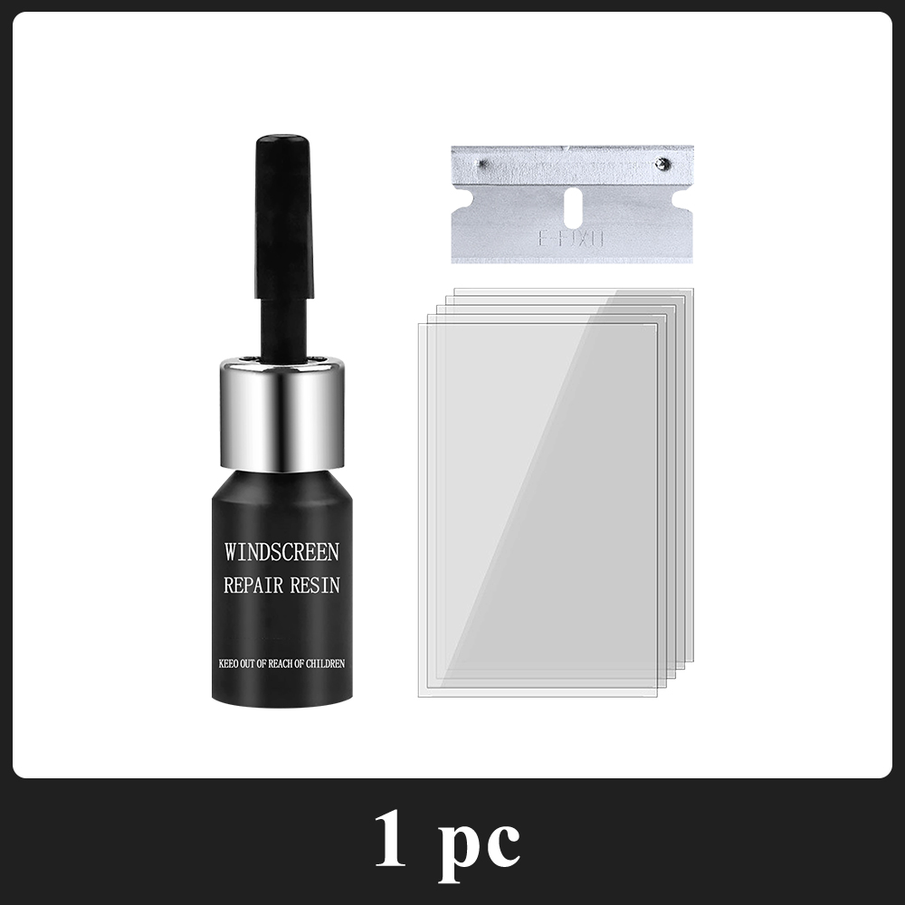 Car Glass Repair Window Cracks Gone Kit Remove Scratch Automobile Truck Motorcycles Broken Repair Windscreen Crack Recovery Set: Gold