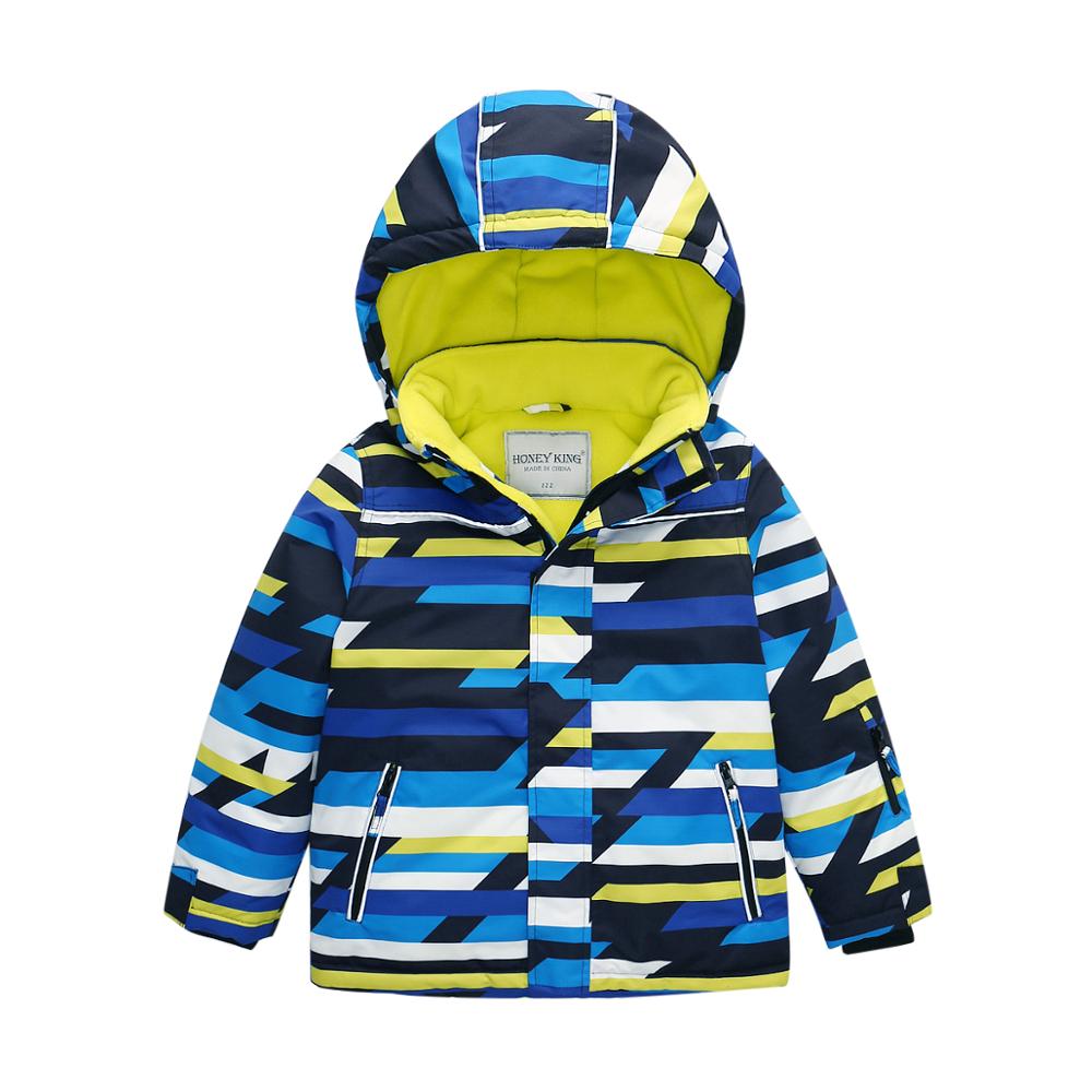 HONEYKING-ropa de esquí para niños, abrigo cálido de invierno a prueba de viento, impermeable, chaqueta de esquí para acampar, ropa de snowboard, prendas de vestir