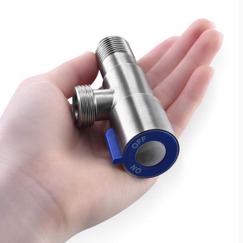 1/2" Stainless Steel Filling Valve Quick Open 90 Degree Angle Stop Cock Valve Toilet Sink Water Heater Bathroom Accessorie
