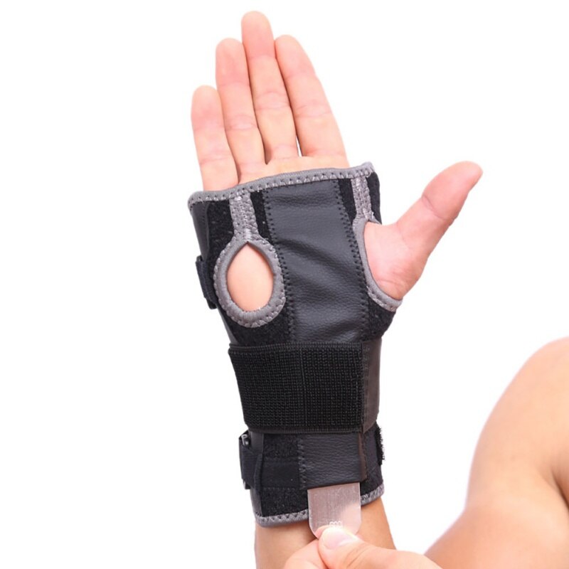 1/pcs Verstelbare Ademend Polssteun Brace Medische Arm Carpaal Medische Polssteun Fitness anti-verdraaien Onderarm Spalk: Donkergrijs