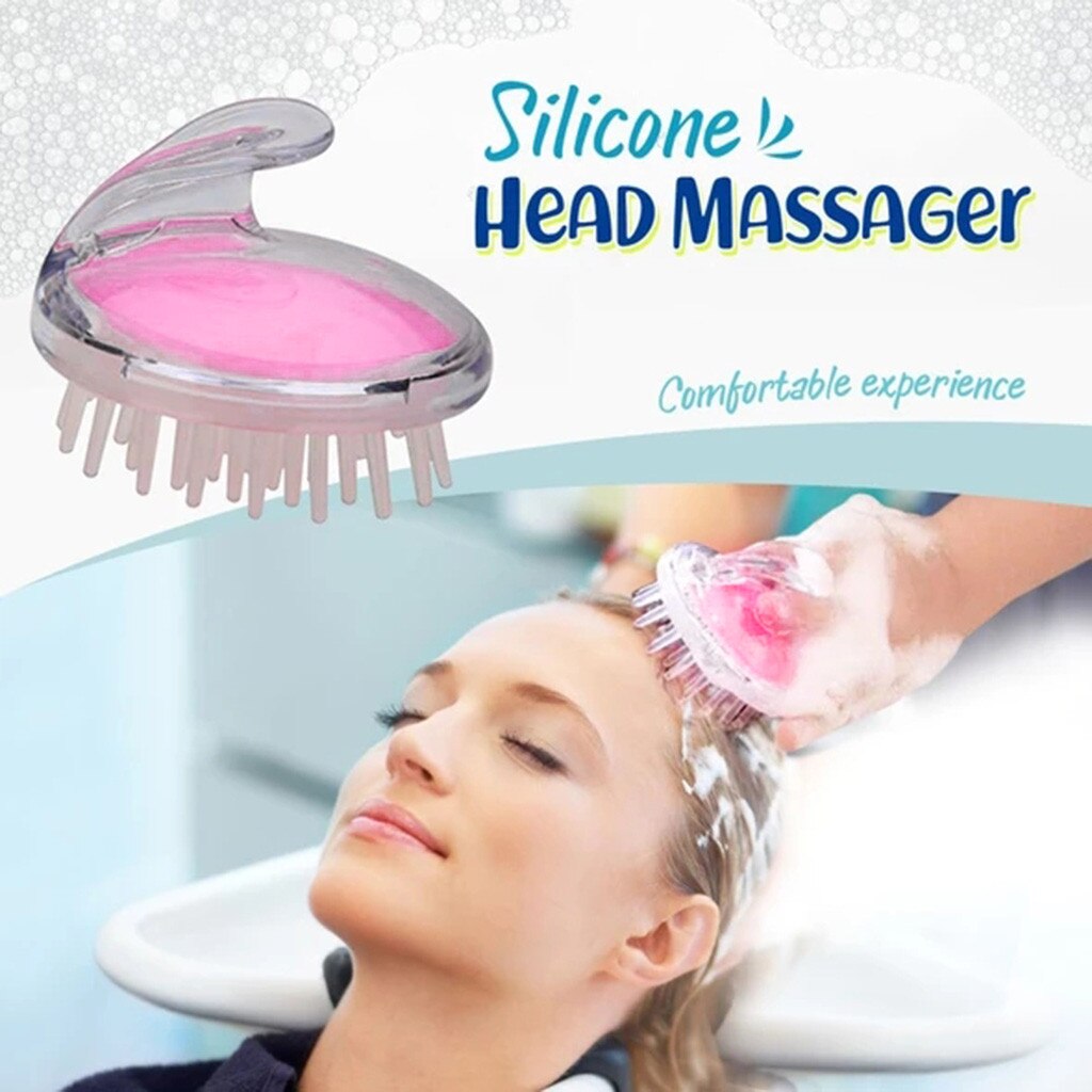 2Pc Siliconen Head Body Massager Shampoo Hoofdhuid Massage Borstel Siliconen Hoofd Shampoo Reiniging Massage Borstel Body Douche Borstel # nd