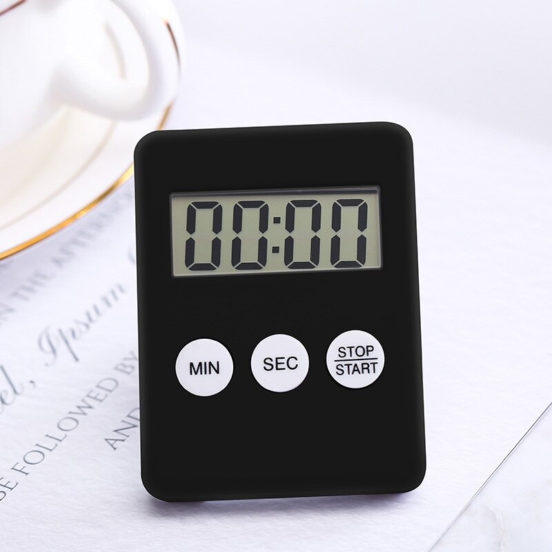 Mini LCD Display Electric Digital Kitchen Timer Loud Alarm Magnetic Backing Countdown Timer for Cooking Baking Exercise
