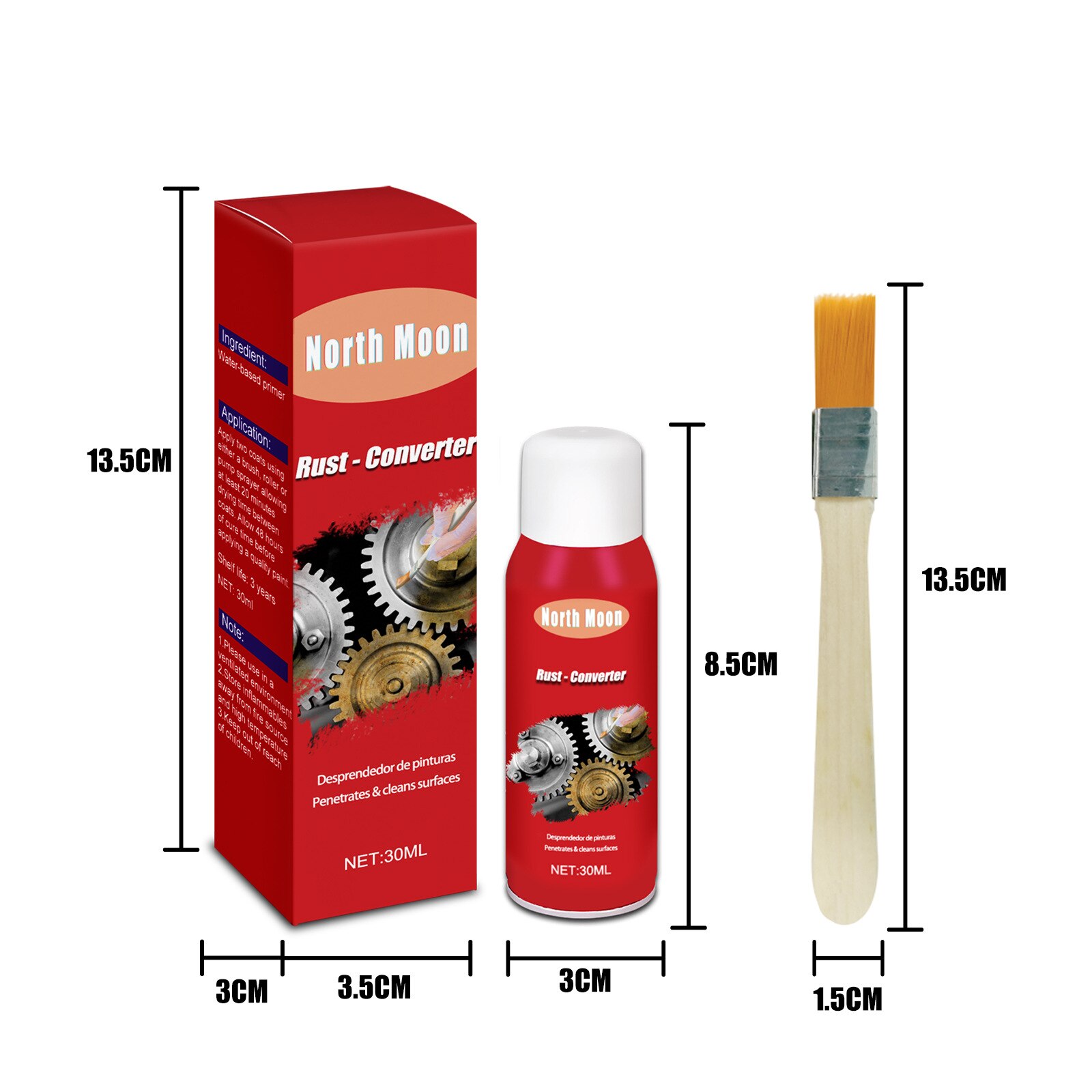 Car Rust Remover Rusts Inhibitor Rusts Remover Car Maintenance Cleaning Metal Surface Chrome Paint Metal Polish