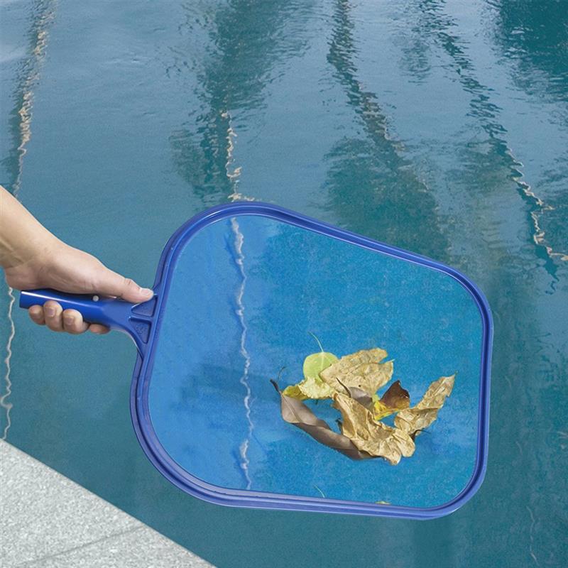 Red de limpieza de piscinas, bolsa atrapamoscas de hojas, Skimmer de limpieza de piscinas, limpiadores de malla de plástico, accesorios para piscinas