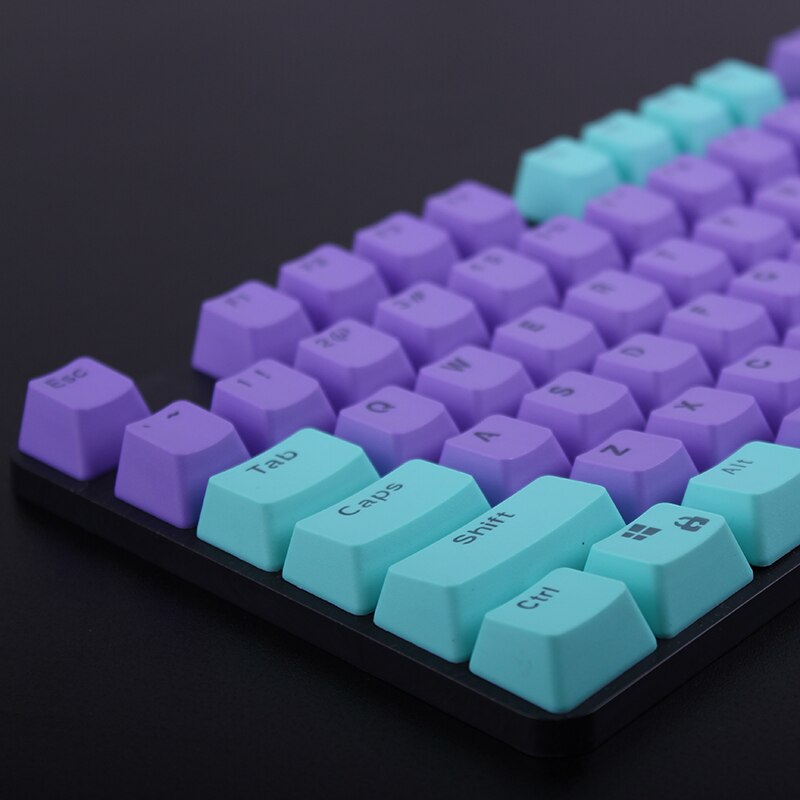 104-Key PBT Backlight Keycap Stitch Color ANSI Layout OEM Profile Key Caps for Cherry MX Mechanical Gaming Keyboard