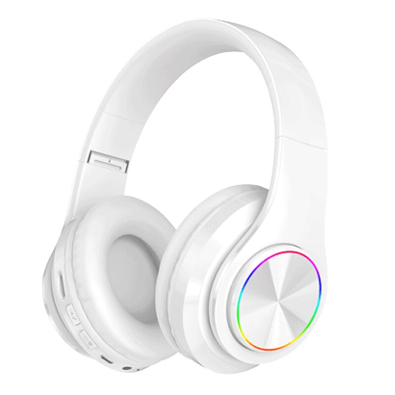 LISM Wireless Headphones - Bluetooth 5.1 - Deep Bass Stereo - TF Card Support - HIFI Sound: White