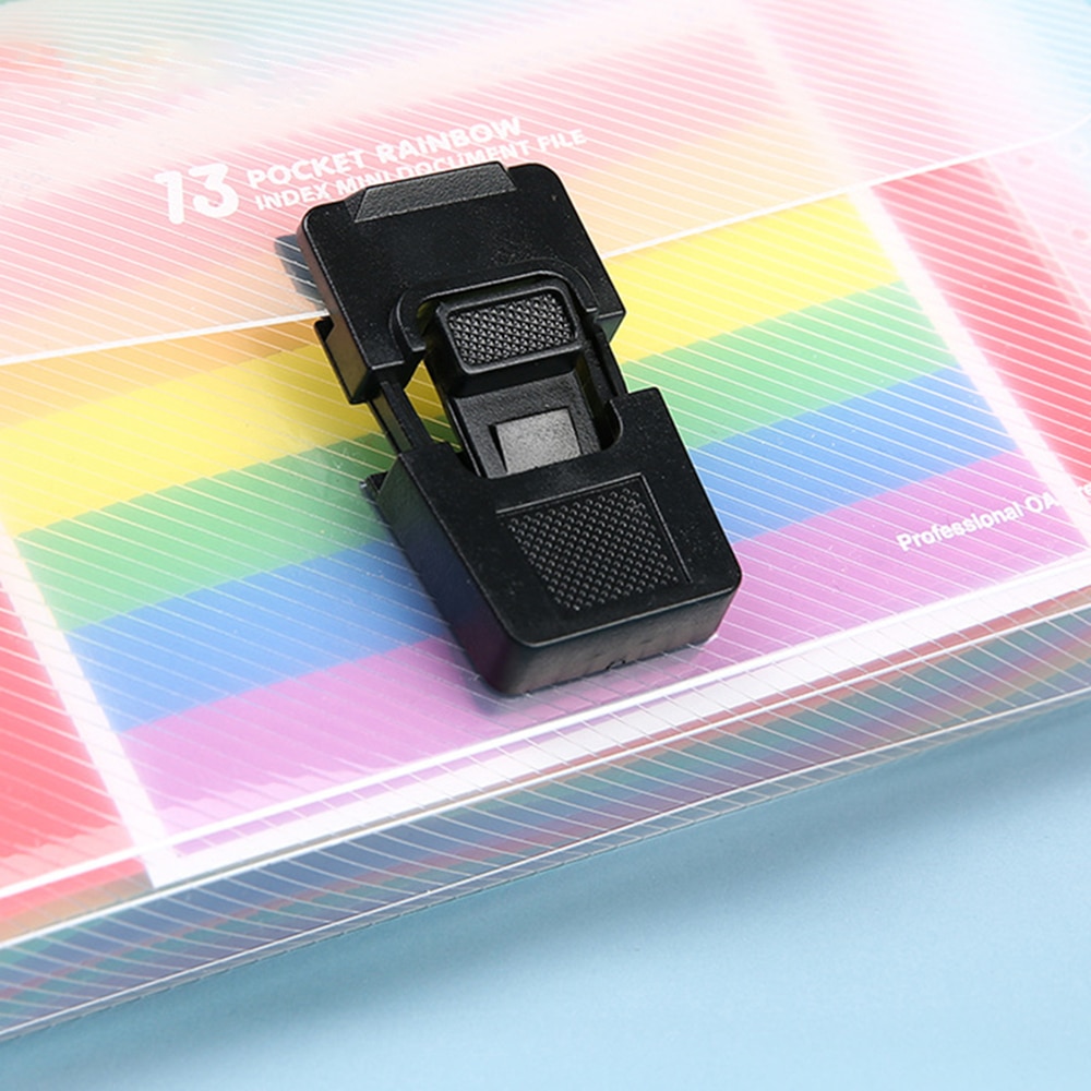 1pc Plastic A6 File Folder Document Organizer Receipt File Expanding Wallet 13 Pockets Bill Folders Paper Holder Office Supplies