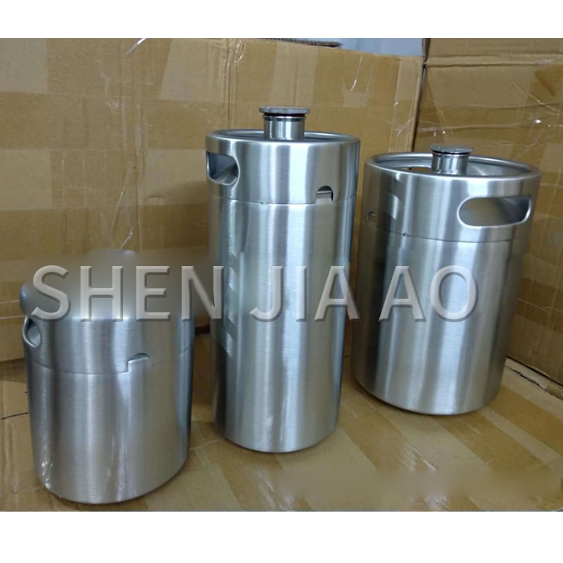 1.8L/3.6L/5L/10L stainless steel beer barrel large capacity outdoor portable wine container bottle wine set