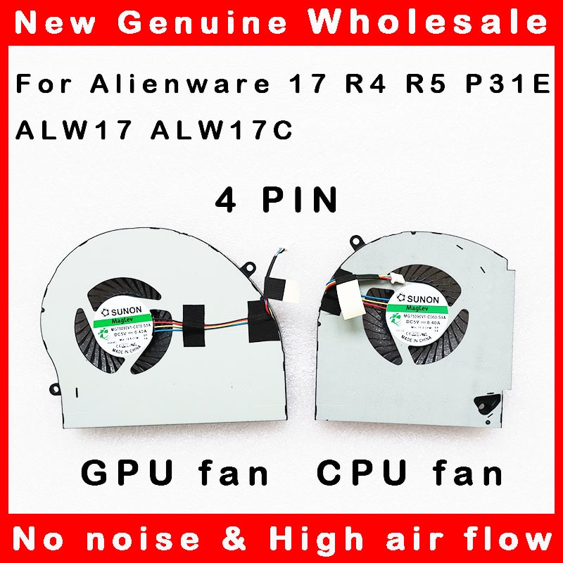 Cpu Gpu Coolling Cooler Radiator Voor Dell Alienware 17 R4 R5 P31E ALW17 ALW17C 0FRPY8 FRPY8 Y6MN4 Y6MN4 0FJ5DK FJ5DK 0TGV49