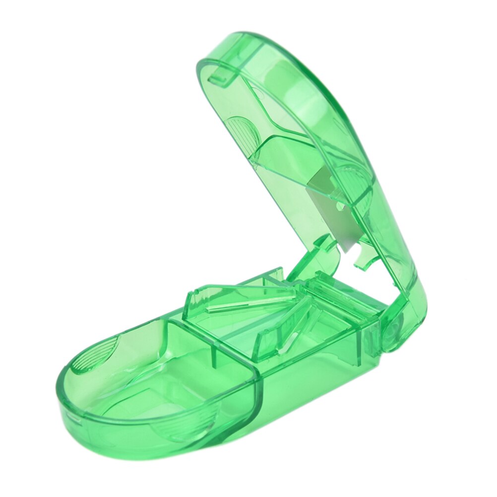 Hebdomadaire boîte à pilules étui de rangement coupe comprimés médicament pilule boîte Cutter médecine broyeur broyeur séparateur tablette Cutter diviseur: 12
