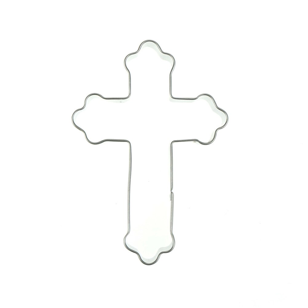 Cross Metal Cookie Cutter Stainless Steel Biscuits Mold Cookie Bread Fruit Cutter Mould DIY Cake Decorating Baking Tool