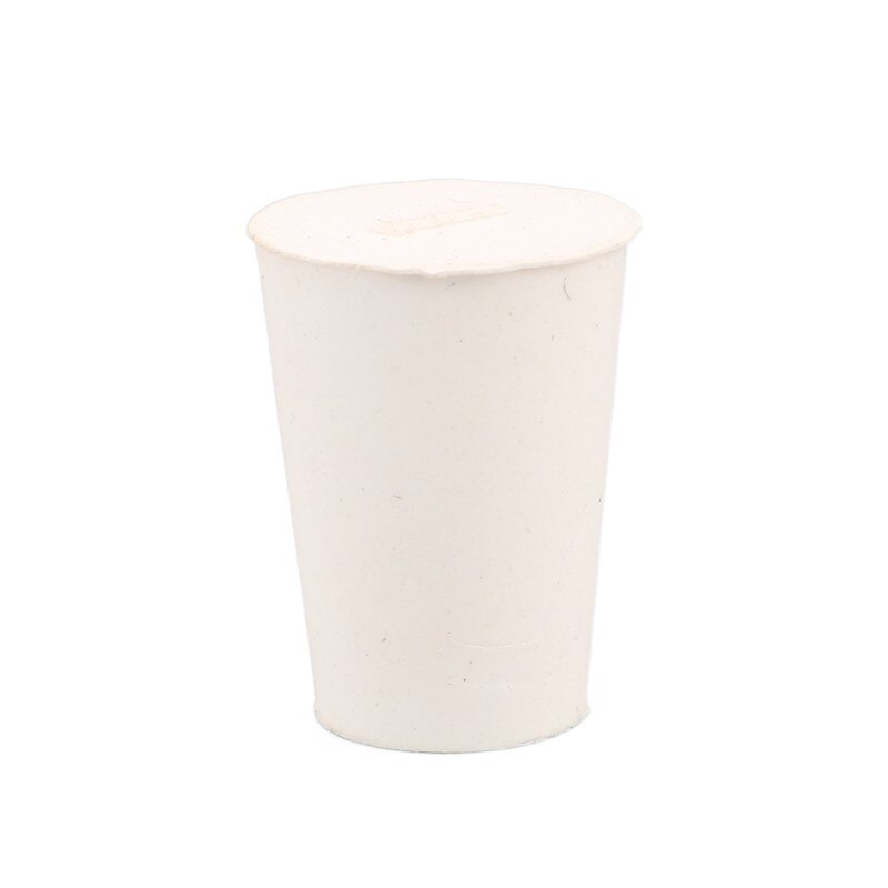 1pc 000#-14# White Solid Conical Rubber Stopper Blanking Plugs Tank Pipe Tapered Plug Seal End Cover Caps