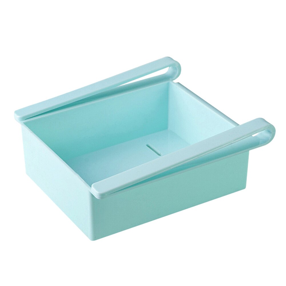 1Stck 300ml Küche Harmlos PP Lagerung Schubladen Organizer Kühlschrank Rutsche Schublade Lebensmittel Lagerung Gestell Lebensmittel Container Lagerung Kasten: Blau