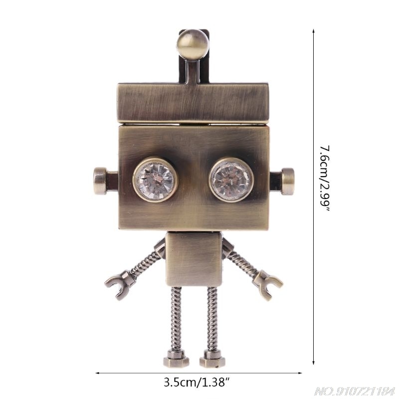 Robot Shape Clasp Turn Lock Twist Locks Metal Hardware For DIY Handbag Shoulder Bag Purse D18 20