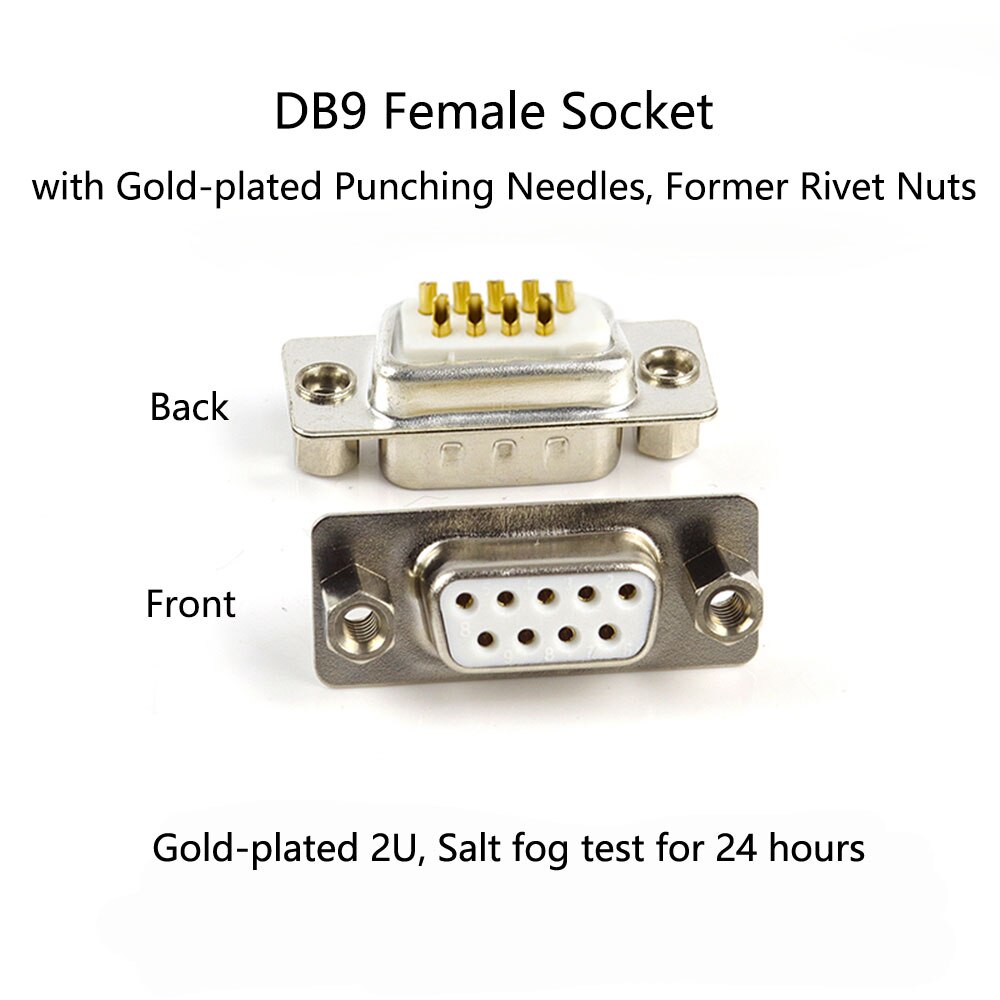 DB9 Male Plug RS232 9 Pin Serial Port Connector RS... – Vicedeal