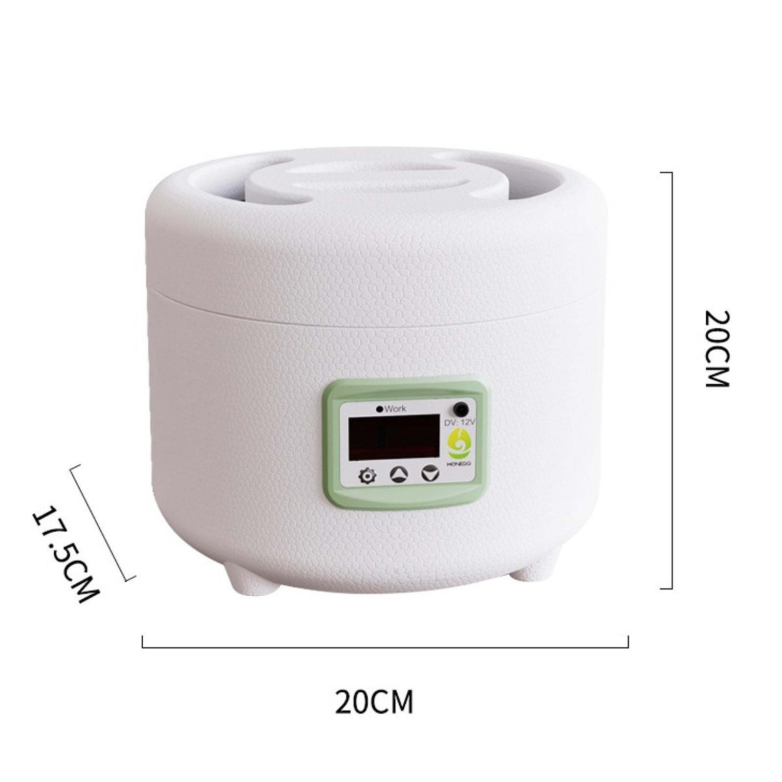 Incubadora de 9 huevos, incubadora portátil de aves de corral, incubadora de huevos automática Digital para incubar, cama de agua biónica de plástico, huevo de pájaro de granja: XS