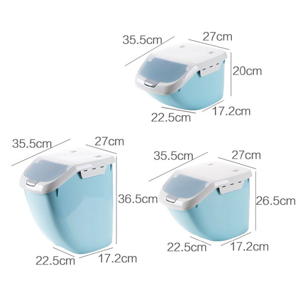 Otherhouse Rijst Container Keuken Voedsel Rijst Opbergdoos Meel Graan Granen Container Stofdicht Keuken Organizer Automatische Deksel