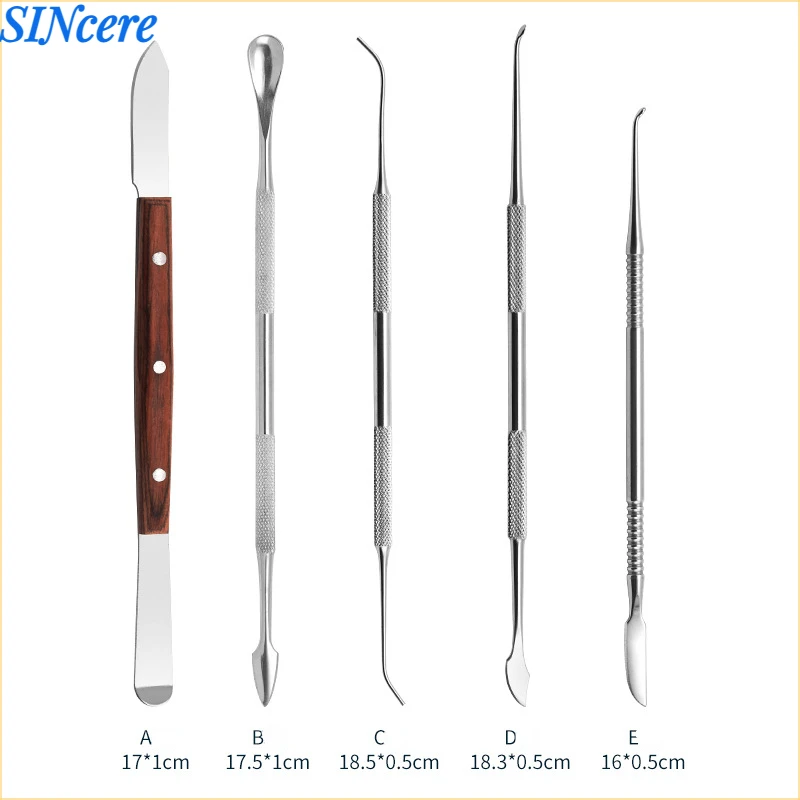Dental Spatula Plaster Knife Practical Stainless Steel Versatile Teeth Wax Carving Tool Set Dental Instrument Tools