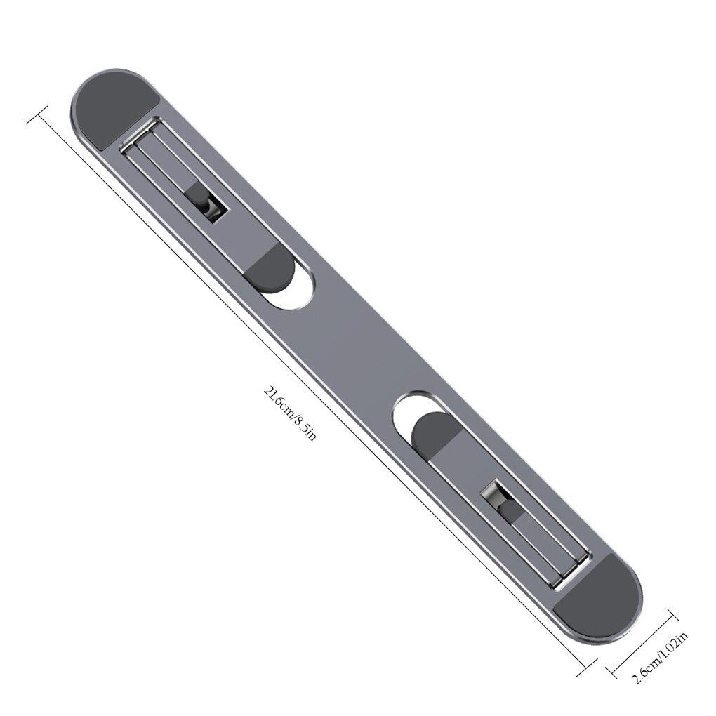 Mini Laptop Stand for Home Office Notebook Computer Portable Support Metal Cooling Laptop Stand for Macbook Pro Air: grey
