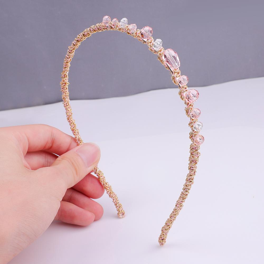 Aurstria-bandeau cheveux cristal arc-en-ciel | Accessoire pour mère de mariée, 14 couleurs, avec larges bords, strass,: 07