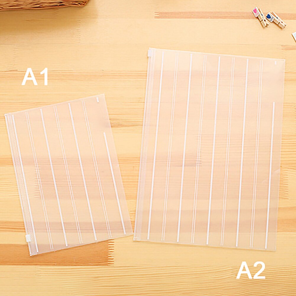 A4 A5 Transparent Office Document Bag File Holder Clear Binder Office Organizer Ticket Pocket Classeur A4