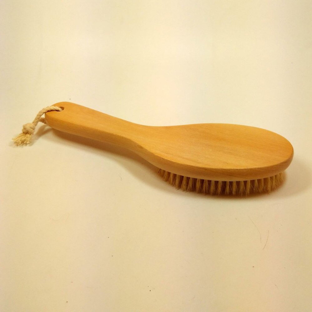 Natural Bristle Body Soft Massage Brush With A Long Handle Massager For Bath Back Brushes Shower Cellulite Dry Brushing Tools