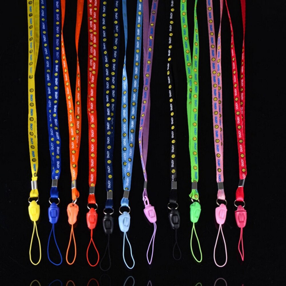 10 st/lot mobiltelefon remmar nyckelring halsband id-kort arbetskort märke hålla halsband för mobiltelefon halsband