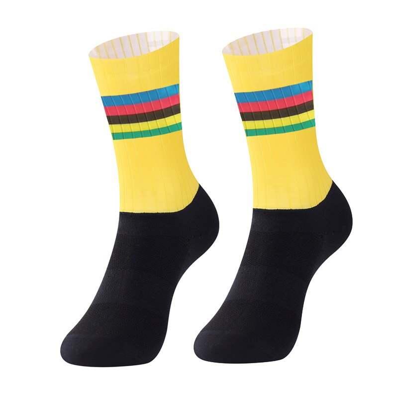 Mærke cykelsport sokker beskytter fødder åndbar fugtspredende sokker cykelsokker cykler sokker: 004