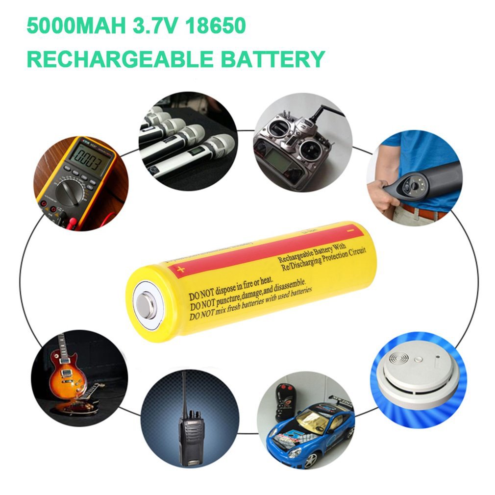 18650 li-Ion 5000mAh Kapazität 3,7 V Akku für LED Taschenlampe Taschenlampen Blau Taschenlampe Batterien Keine speicher Wirkung