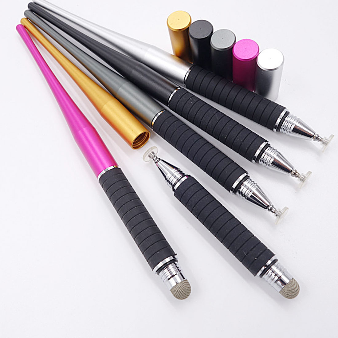 2 in 1 Pen Metal Drawing Pen Touch Screen Stylus Pen For Smart Phone Tablet PC for iPad