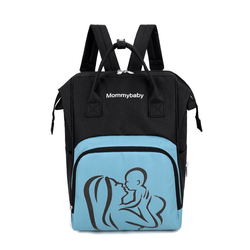 Mochila multifuncional para madres, bolsa de mano de gran capacidad para madres, bolsa de mamá con luz nocturna mejorada, mochila Aiaper para biberones: Blue